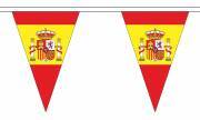 Flagguirlande Spanien m/COA (inde/ude)